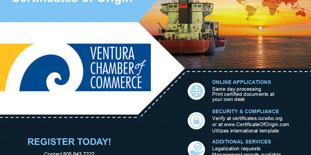 ventura chamber certificates of origin